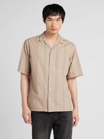 JACK & JONES Comfort Fit Hemd 'Cain' in Beige: predná strana