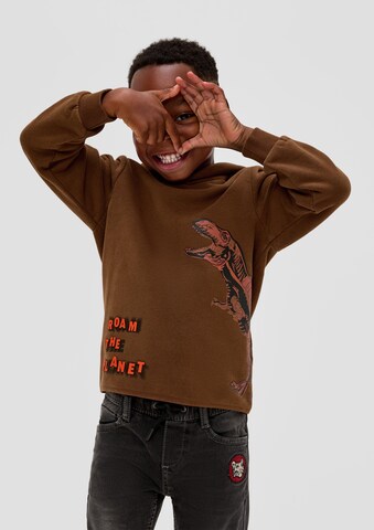 s.Oliver Sweatshirt in Brown: front