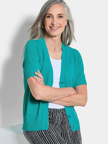 Goldner Gebreid vest in Groen: voorkant