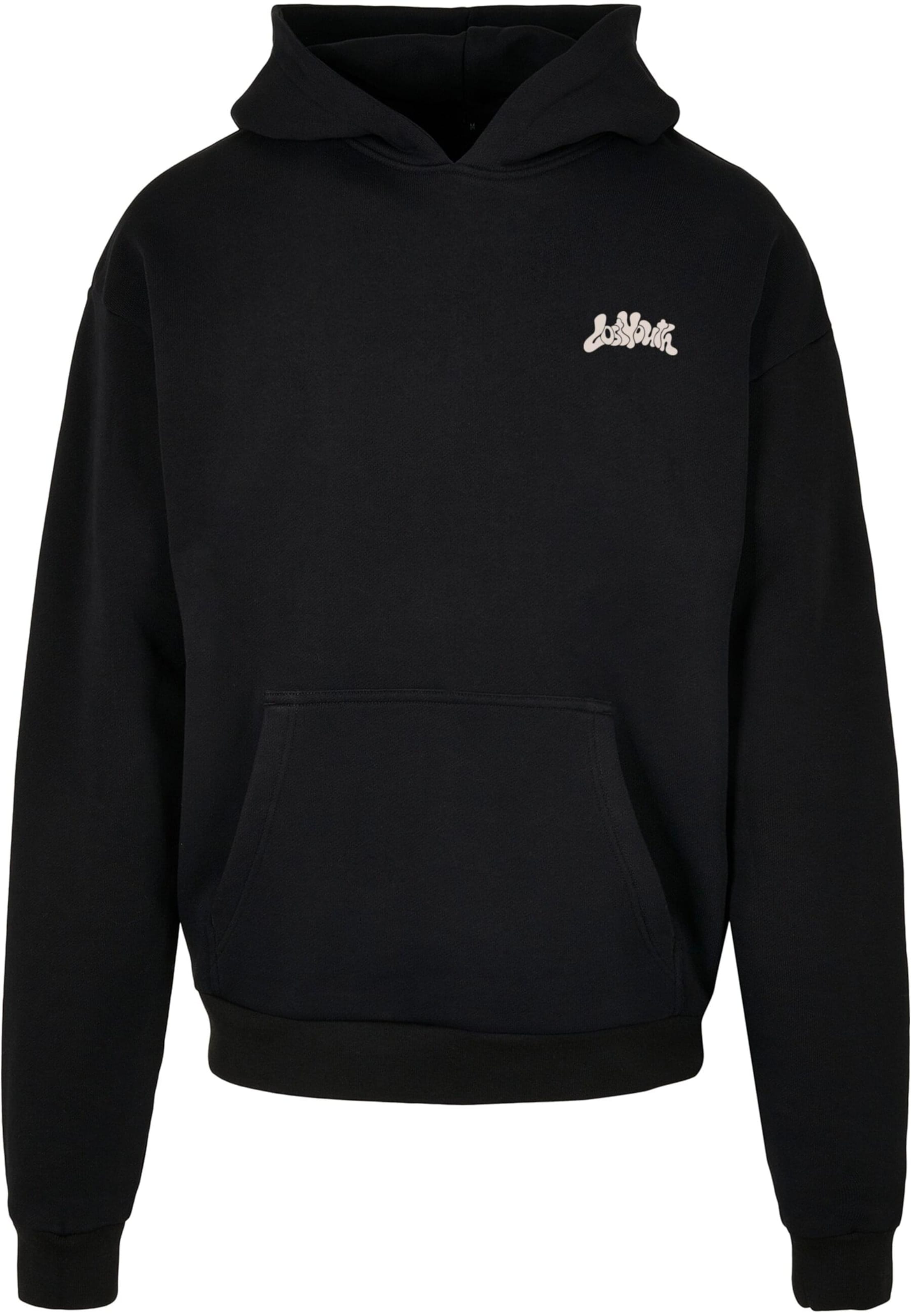 Felpa 'Golden Horizon ' di Lost Youth in nero: frontale