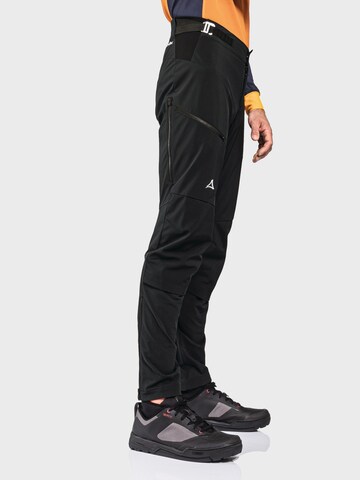 Schöffel Slimfit Sporthose in Schwarz