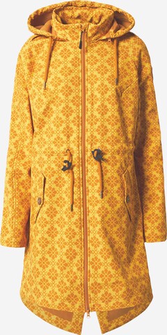 Blutsgeschwister Raincoat 'Swallowtail Promenade' in Yellow: front