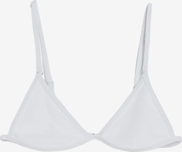 Bershka Háromszög Bikini felső - fehér: elől