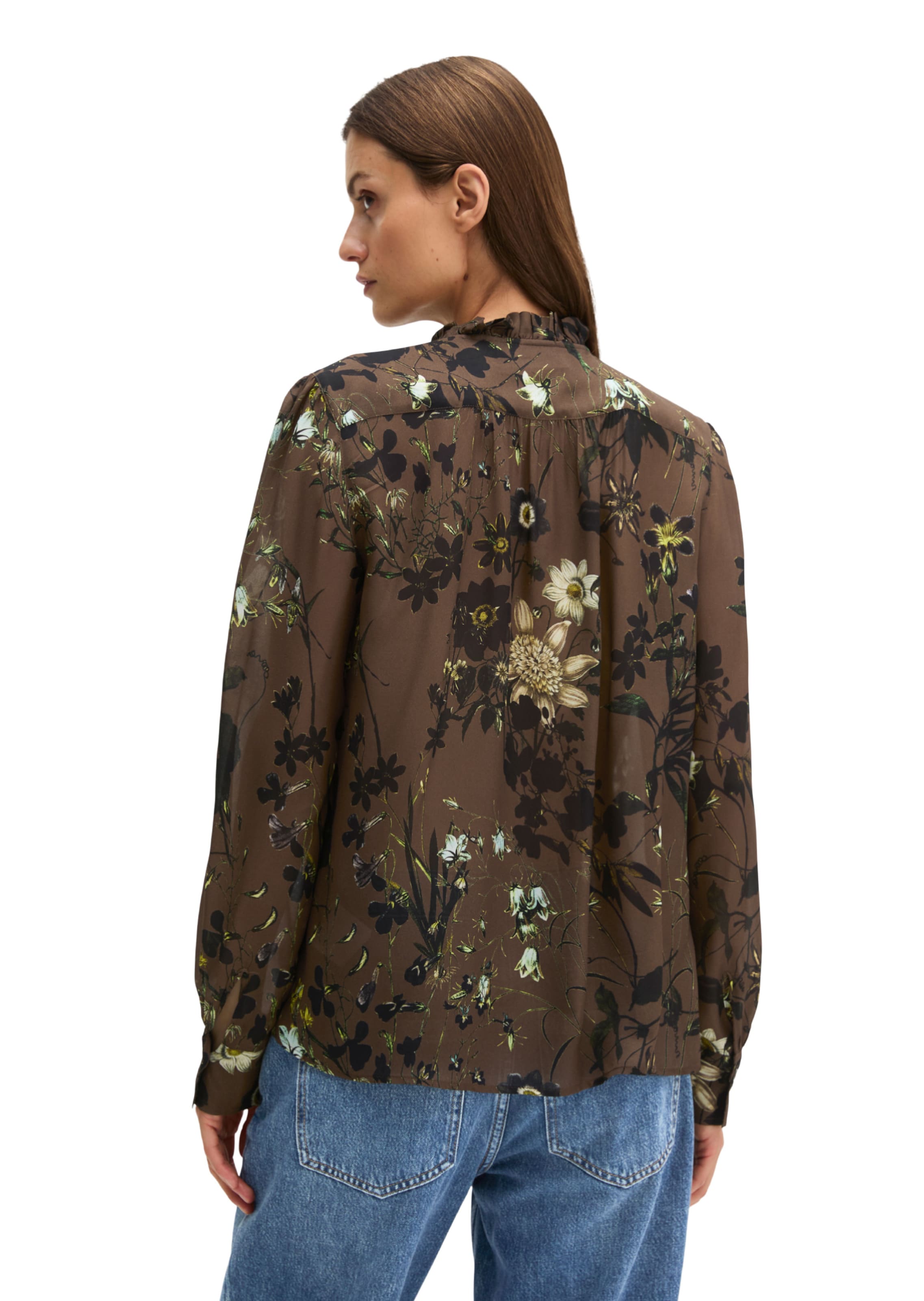 Marc O'Polo Bluse in Braun