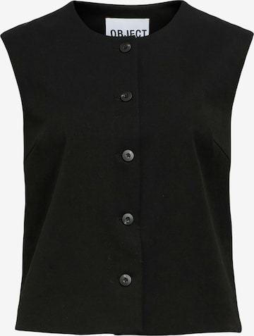 Gilet de costume 'OBJLISA' OBJECT en noir : devant
