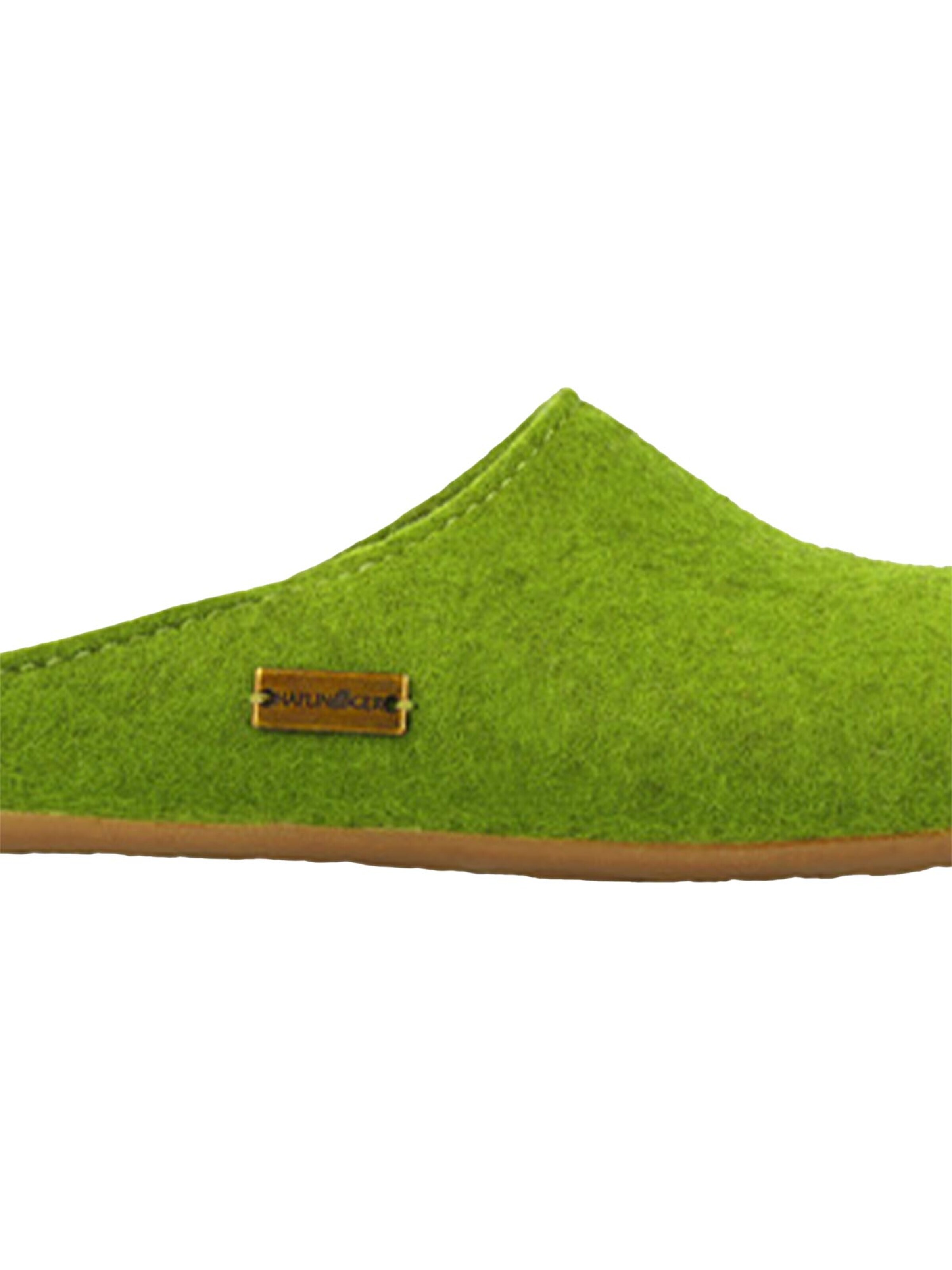 HAFLINGER Slippers 'Everest Fundus' in Green