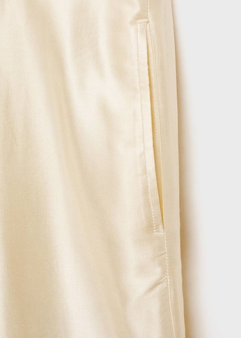 MANGO Wide leg Pants 'Ziad-a' in Beige