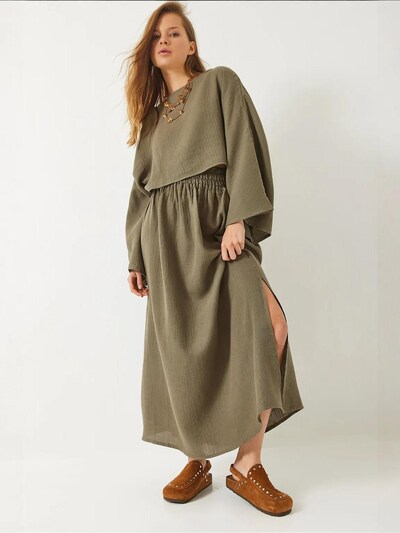 Bianco Lucci Domácí oblečení ve velikosti S - khaki, Produkt