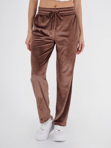 Regular Pantalon FRESHLIONS en marron : devant
