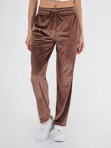 FRESHLIONS Regular Pants in Brown: front