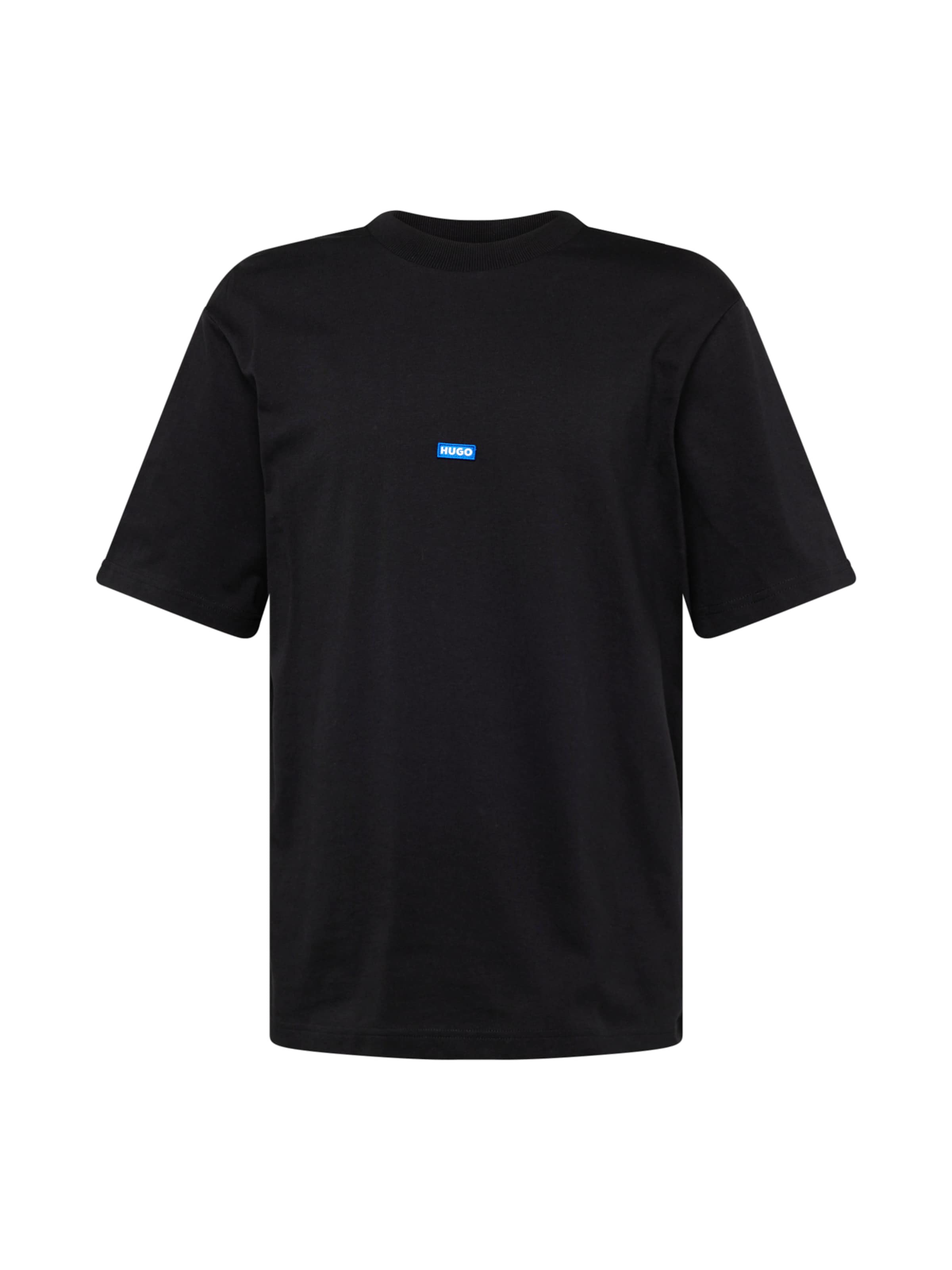 Maglietta 'Nieros' di HUGO in nero: frontale