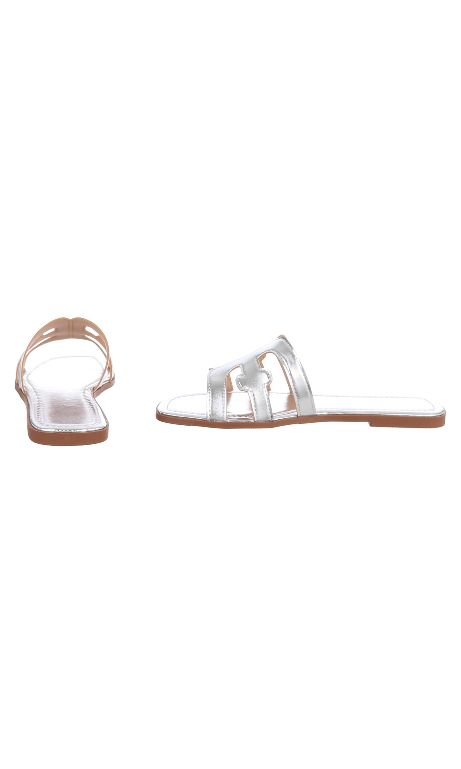 Ital-Design Pantolette in Silber