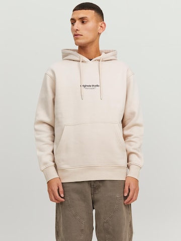 JACK & JONES Sweatshirt 'Vesterbro' i beige: forside