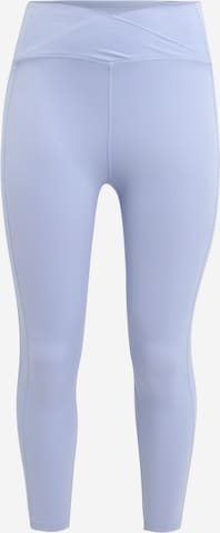 UNDER ARMOUR Skinny Sportovní kalhoty 'Meridian' – modrá: přední strana