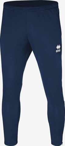 Errea Skinny Workout Pants in Blue: front