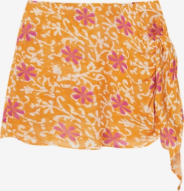 Pull&Bear Skirt in Orange: front