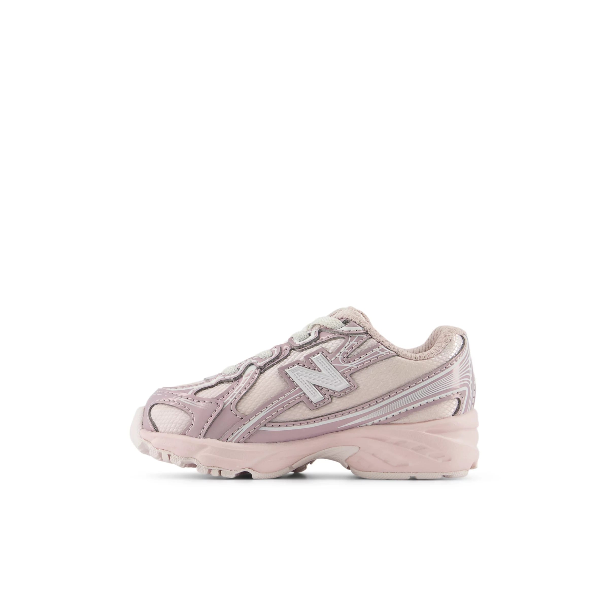 Baskets '740 Bungee Lace' new balance en rose : devant