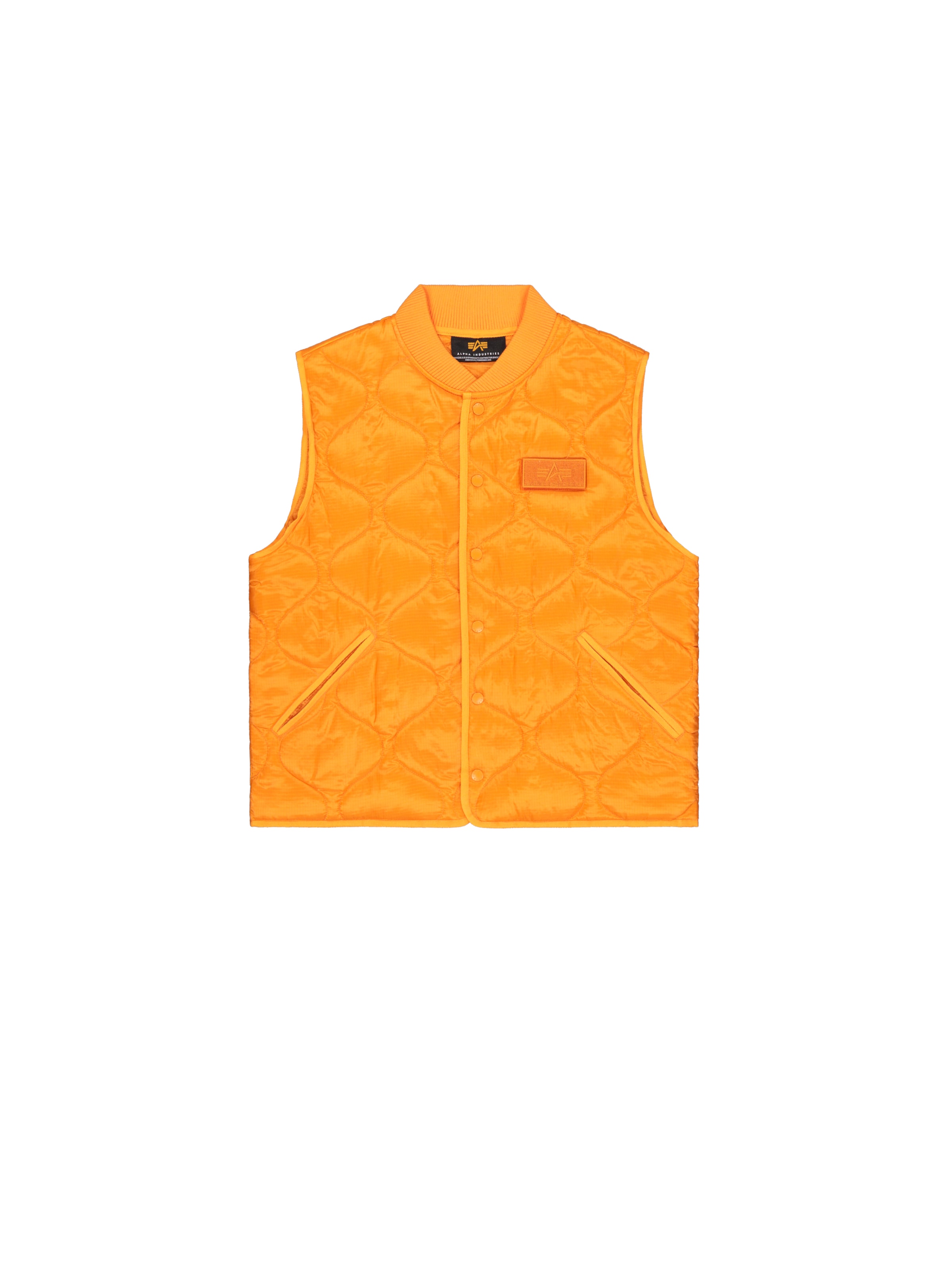 ALPHA INDUSTRIES Vest 'Q-1' in Orange: front
