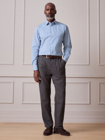 Coupe regular Chemise 'Signature' Next en bleu