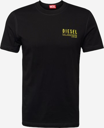 DIESEL Μπλουζάκι 'DIEGOR' σε μαύρο: μπροστά