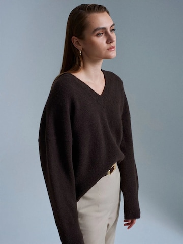 Dilvin Sweater 'Pullover' in Brown