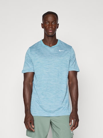 T-Shirt fonctionnel 'NEW VENEER' NIKE en bleu : devant