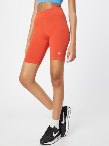 Nike Sportswear Skinny Legíny – červená: přední strana