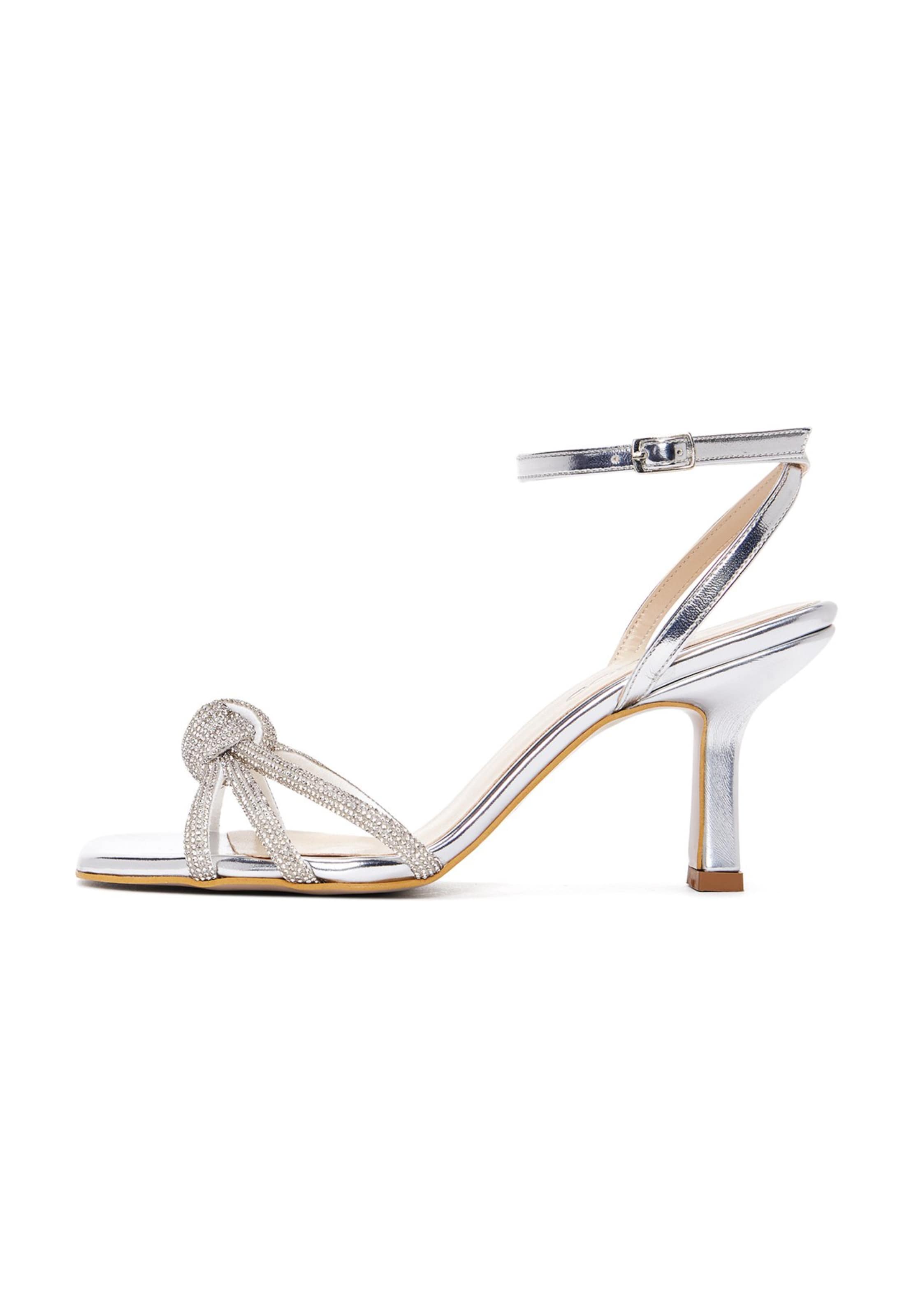 Derimod Sandaal in Zilver: voorkant