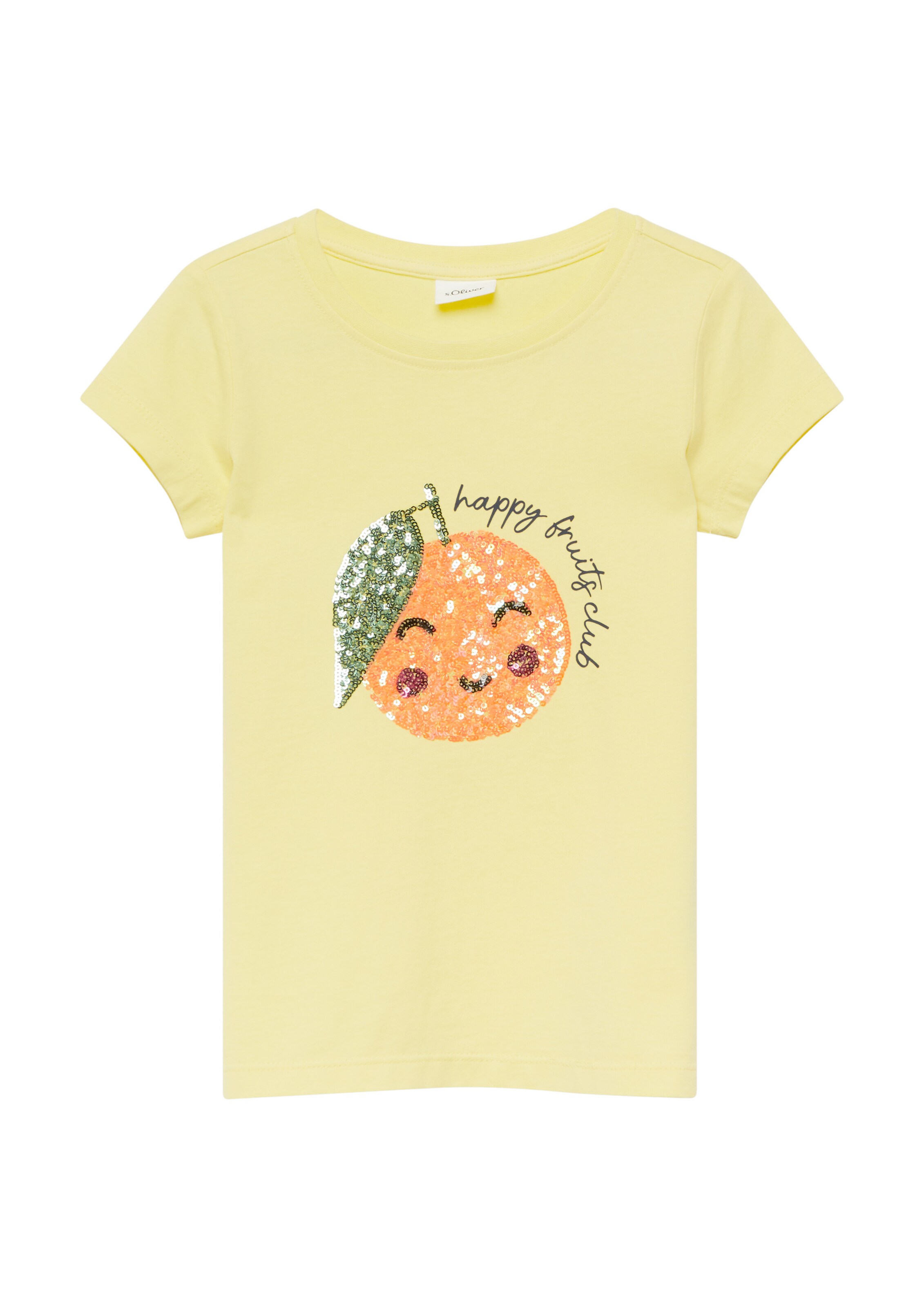 T-Shirt s.Oliver en jaune : devant