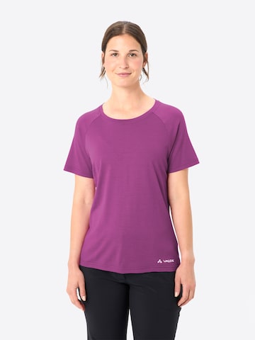 VAUDE Performance shirt 'Essential' in Purple: front