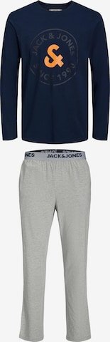 JACK & JONESDuga pidžama 'AARON' - plava boja: prednji dio