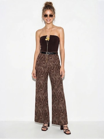 Wide Leg Pantalon 'Hose' Bianco Lucci en marron