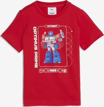 PUMA T-Shirt 'Puma x Transformers' in Rot: Vorderseite