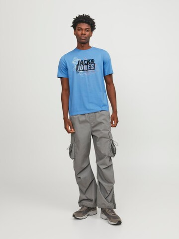 T-Shirt 'MAP' JACK & JONES en bleu