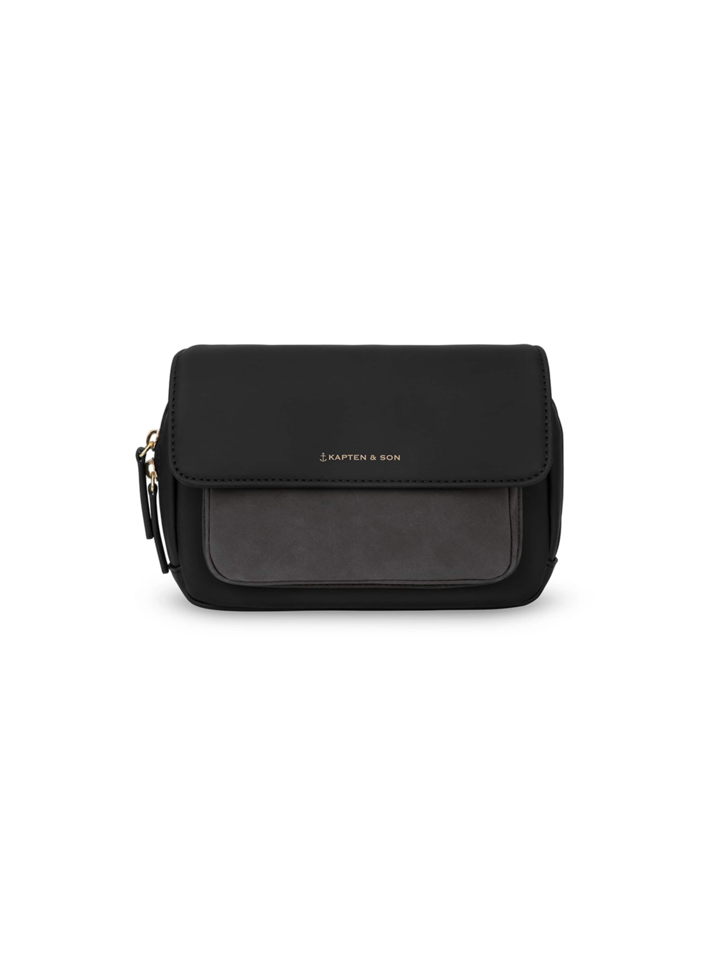 Kapten & Son Crossbody Bag 'Visby' in Black: front