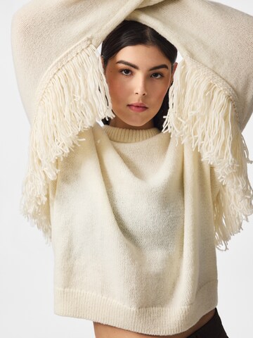 PIECES Sweater 'IVA' in Beige