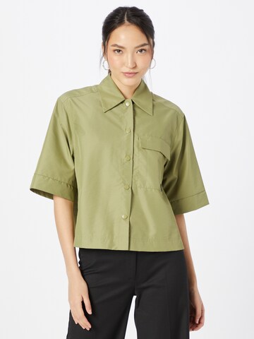 Camicia da donna 'Cora' di NORR in verde: frontale