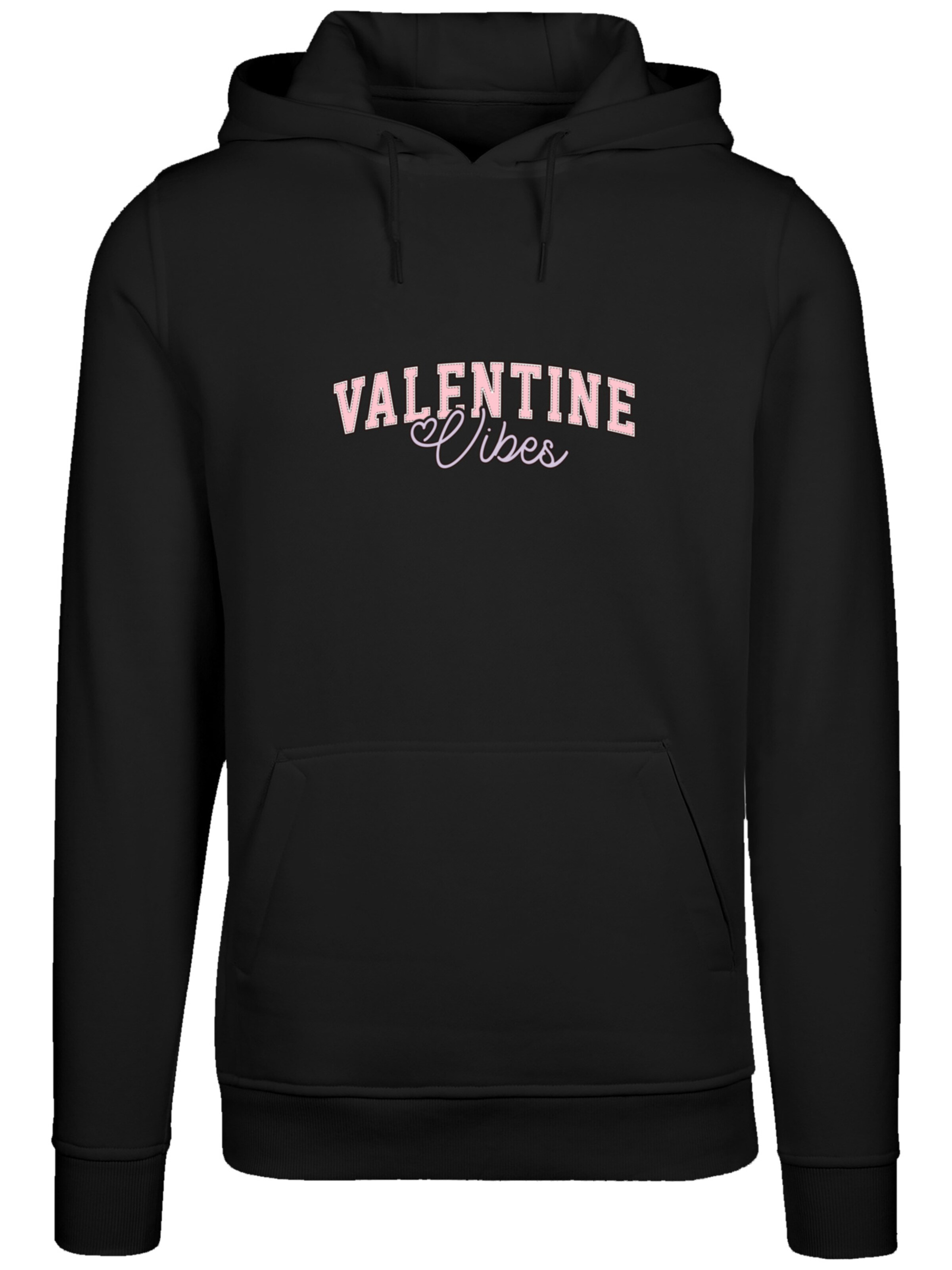 F4NT4STIC Sweatshirt 'Valentinstag Valentine Vibes' in Zwart: voorkant