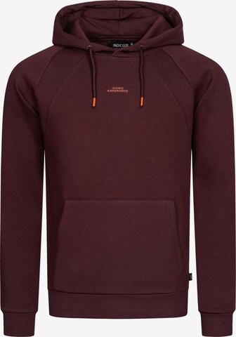 INDICODE JEANS Sweatshirt 'Virginia' in Rot: predná strana