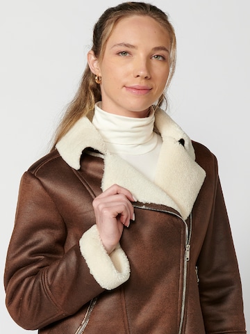 KOROSHI Between-season jacket 'Jägerin' in Brown