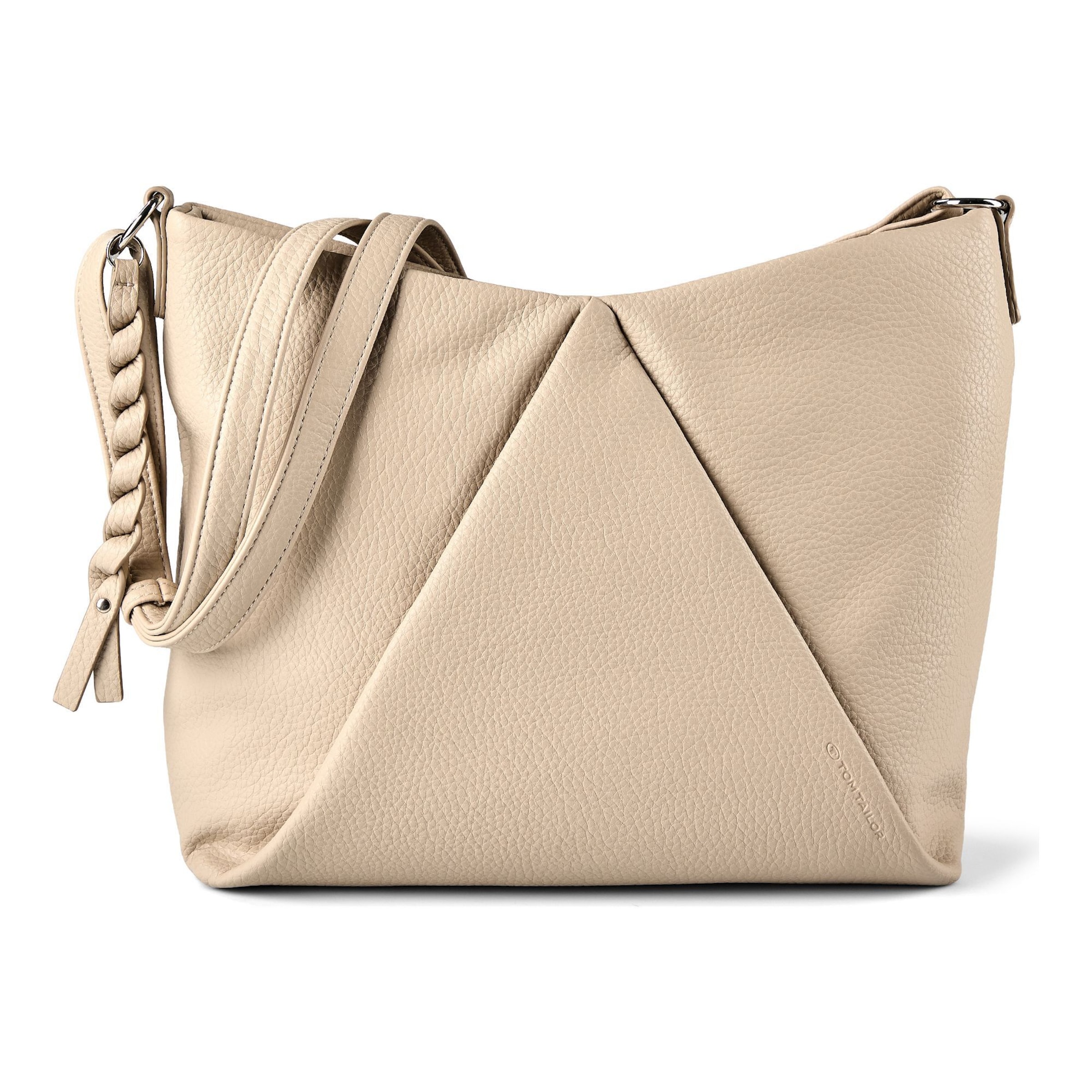 TOM TAILOR Schoudertas 'Danica' in Beige: voorkant