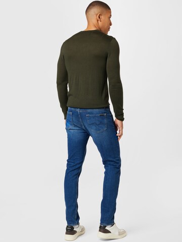 7 for all mankind Avsmalnet Jeans i blå