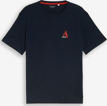 TOM TAILOR Shirt in Blauw: voorkant