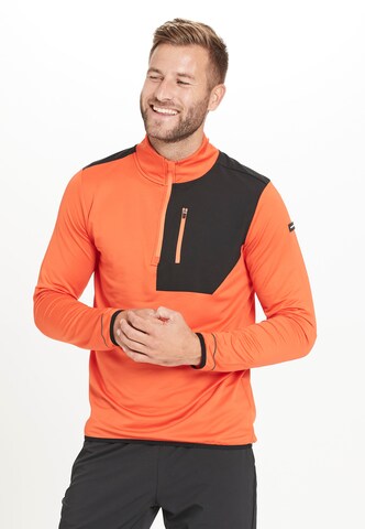 ENDURANCE Sportsweatshirt 'Breger' in Oranje: voorkant