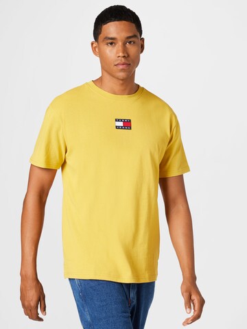 Tommy Jeans Μπλουζάκι σε κίτρινο: μπροστά