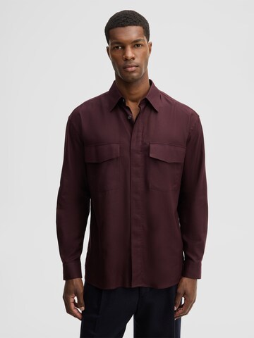 STRELLSON Regular fit Overhemd in Rood: voorkant