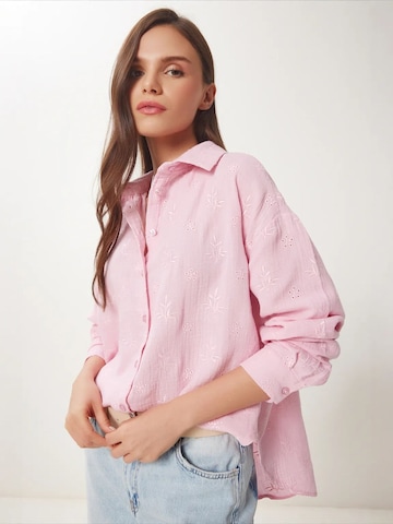 Happiness İstanbul Tričko 'Hemden' – pink