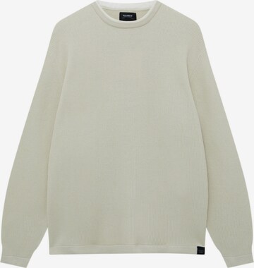 Pull&Bear Sweater in White: front