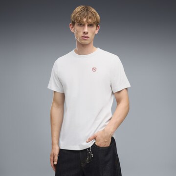 T-Shirt 'Essentials Elevated' PUMA en blanc : devant