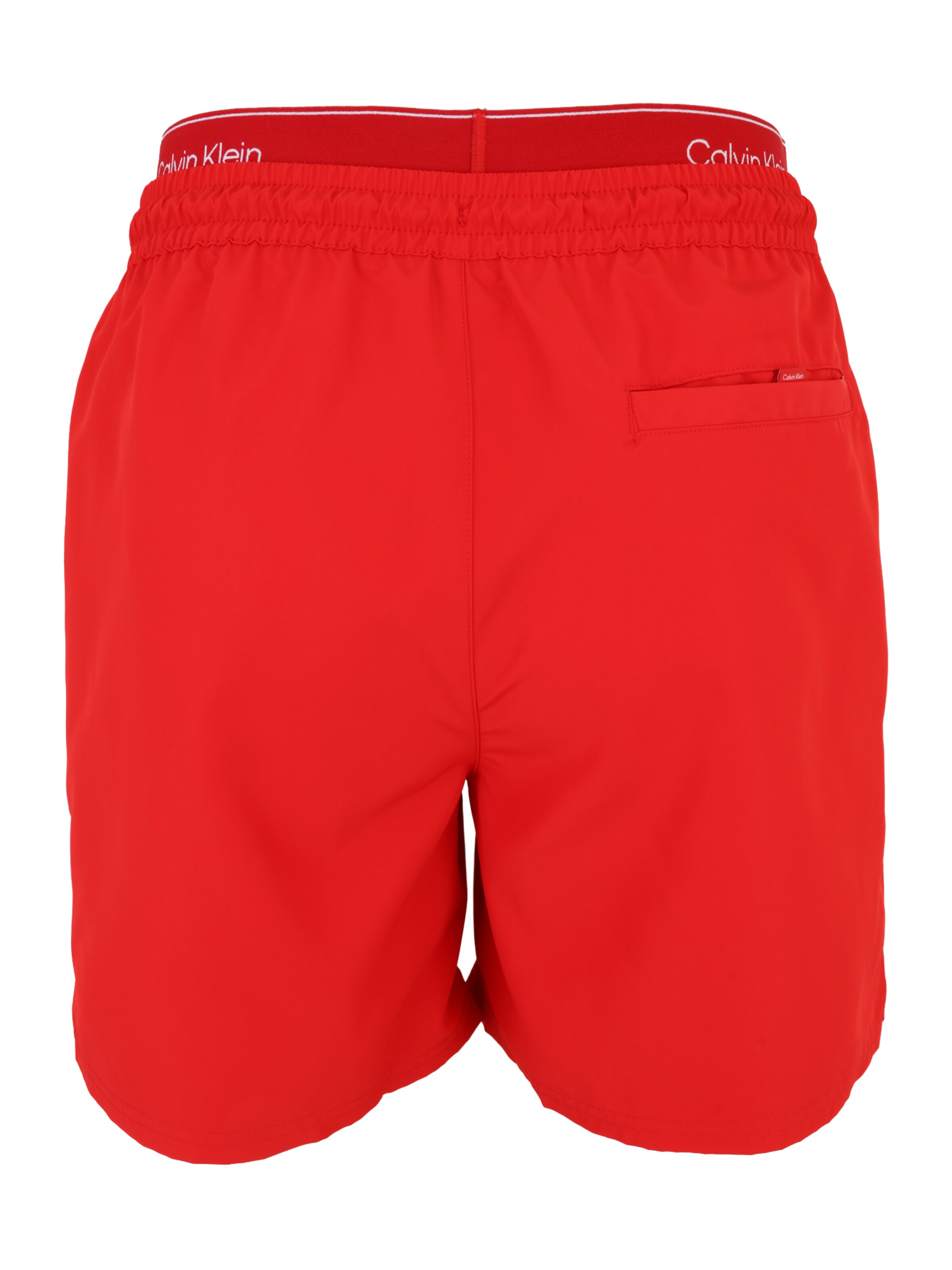 Calvin Klein Swimwear Kratke kopalne hlače 'ESSENTIALS' | rdeča barva